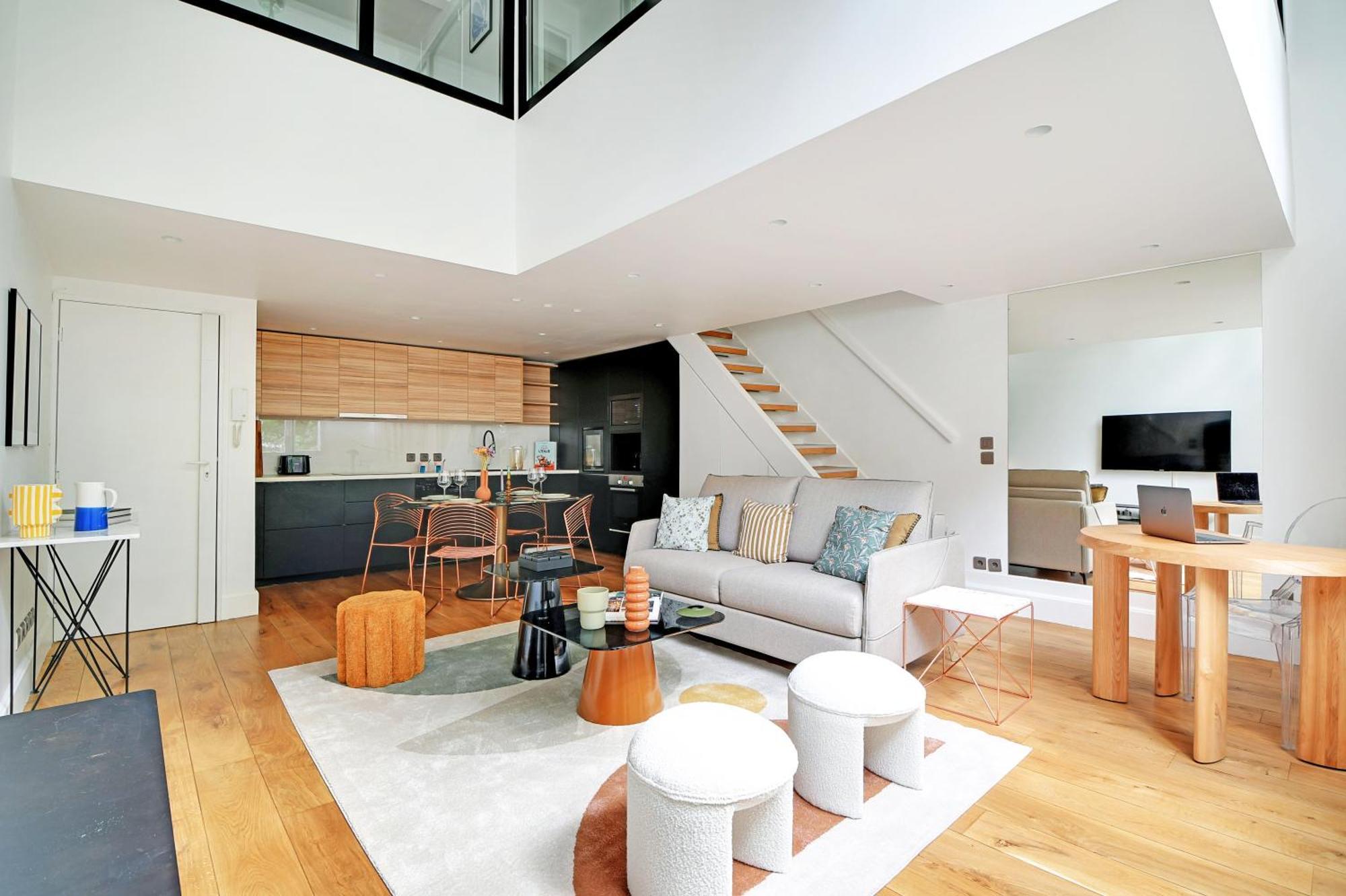 パリAmazing Loft 2Br - Eiffel Towerアパートメント エクステリア 写真